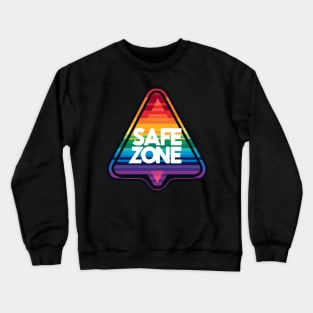 Triangle LGBT Safe zone Rainbow Crewneck Sweatshirt